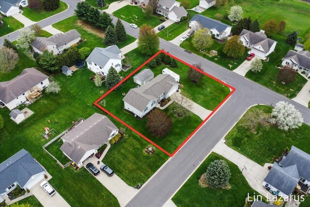 6332 Rush Creek Ct, Hudsonville, MI 49426 - bird's eye view featuring a residential view