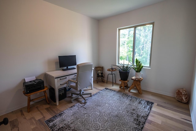 270 Fairway View Dr, Oxford, MI 48371 - home office with baseboards and light wood finished floors