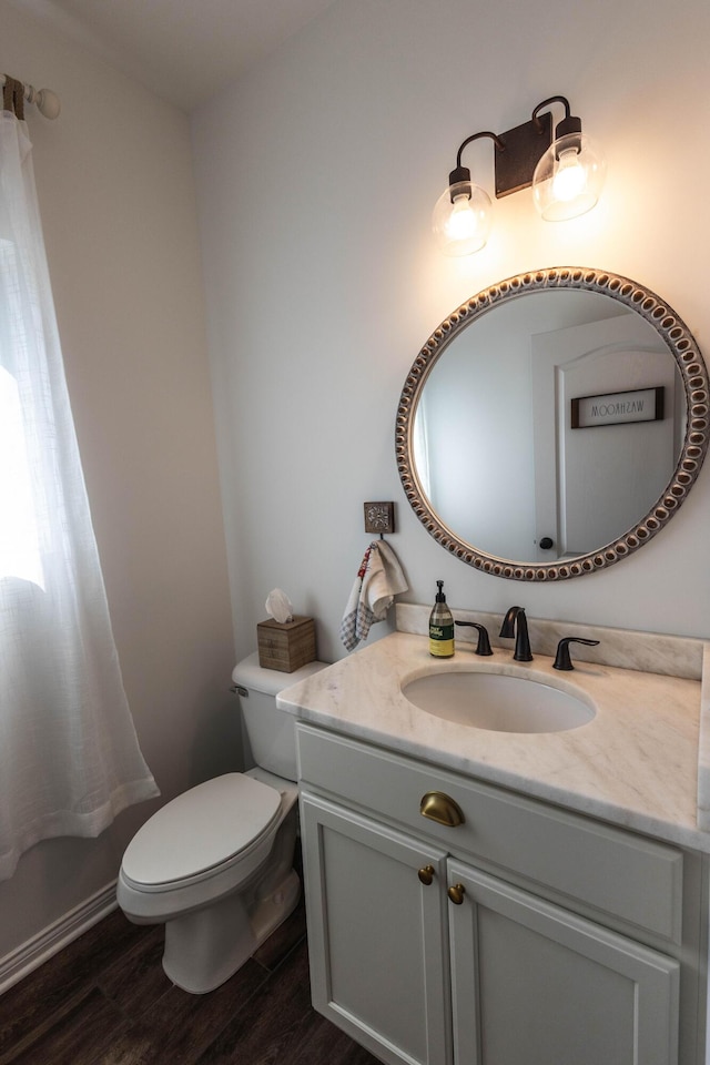 270 Fairway View Dr, Oxford, MI 48371 - bathroom featuring vanity and wood finished floors