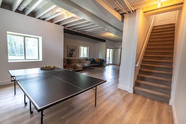 270 Fairway View Dr, Oxford, MI 48371 - recreation room with wood finished floors and baseboards