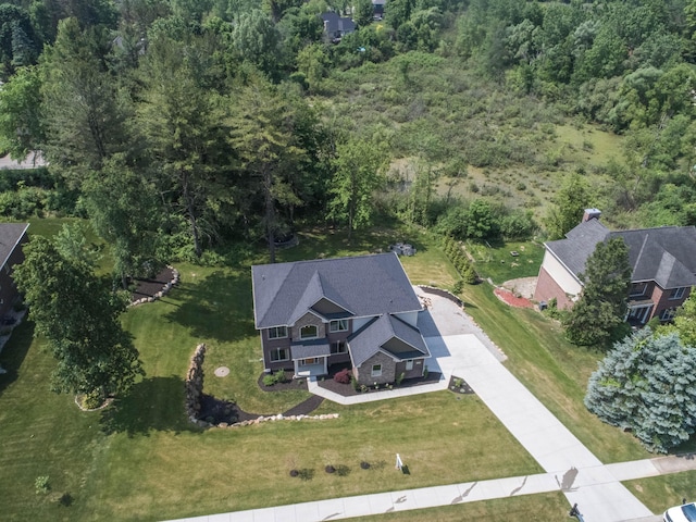 270 Fairway View Dr, Oxford, MI 48371 - view from above of property featuring a forest