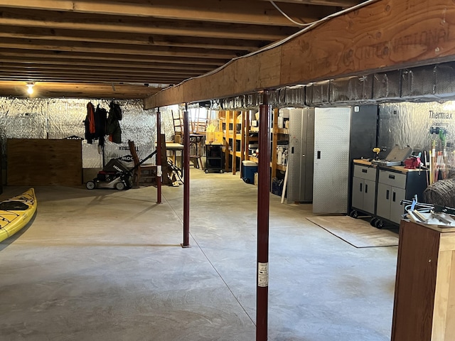 6425 S Taylor Rd, Branch, MI 49402 - view of unfinished below grade area