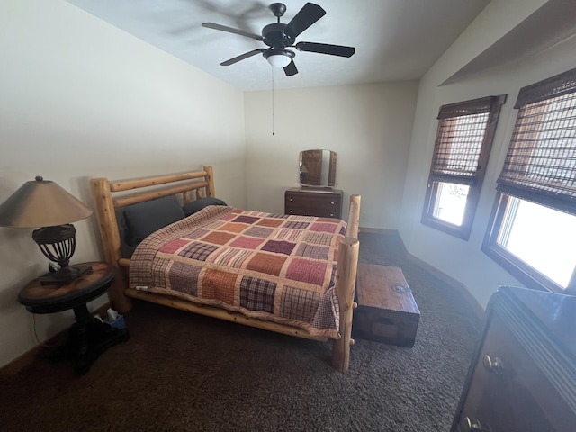 6425 S Taylor Rd, Branch, MI 49402 - carpeted bedroom featuring ceiling fan