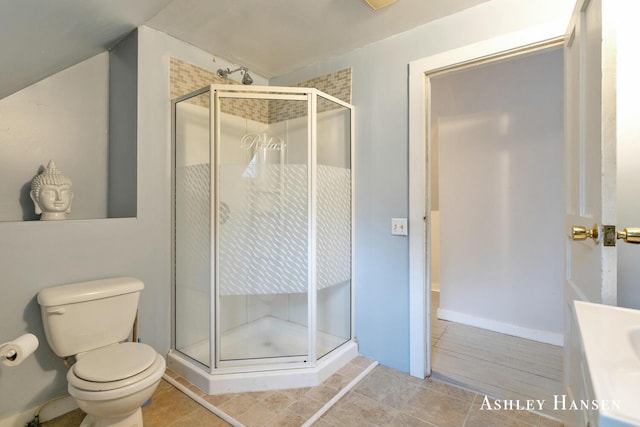 12978 Mason Dr, Grant, MI 49327 - bathroom with a shower stall and toilet