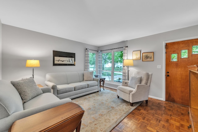 3622 Cushing Ct, Dexter, MI 48130 - living room featuring baseboards