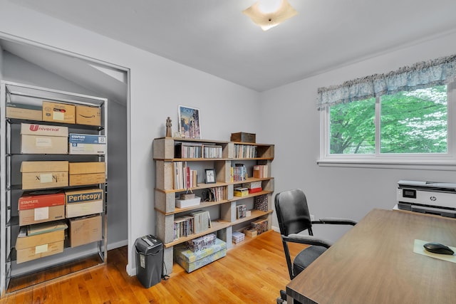 3622 Cushing Ct, Dexter, MI 48130 - office area with wood finished floors and baseboards