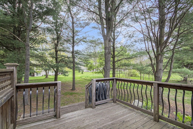 4289 Millpond Dr NE, Rockford, MI 49341 - wooden deck with a yard