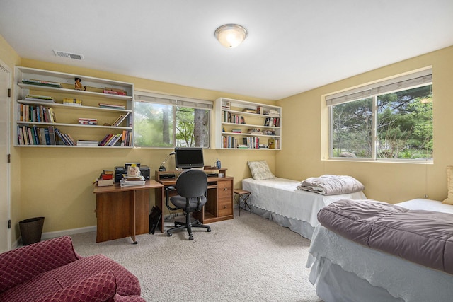 4289 Millpond Dr NE, Rockford, MI 49341 - carpeted bedroom featuring multiple windows and an office area