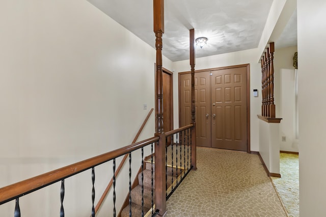 416 Barberry Ave, Portage, MI 49002 - corridor with baseboards and light carpet