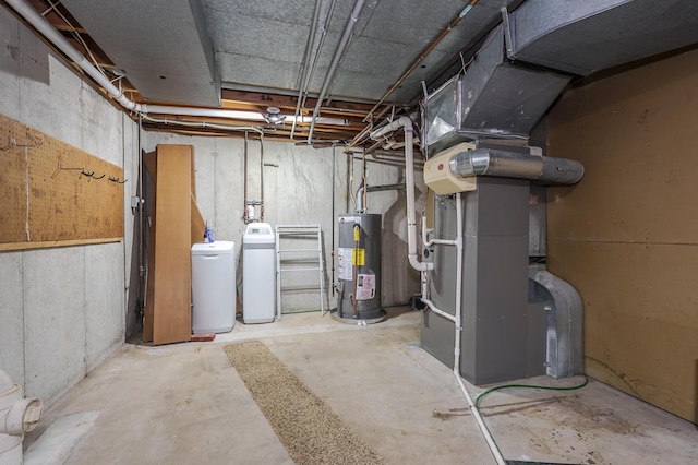416 Barberry Ave, Portage, MI 49002 - unfinished below grade area with heating unit and gas water heater