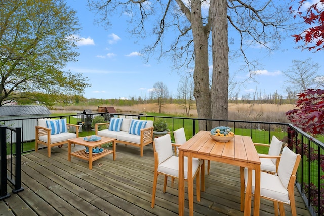 416 Barberry Ave, Portage, MI 49002 - deck with an outdoor hangout area