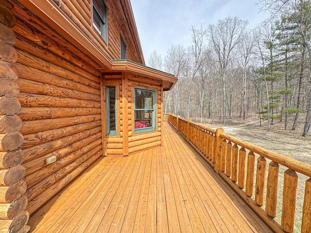 9184 S M-37 Hwy, Wellston, MI 49689 - view of wooden deck