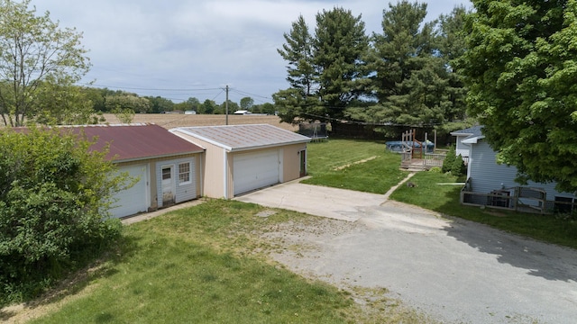 53240 Hemlock Lake Rd, Marcellus, MI 49067 - detached garage with concrete driveway