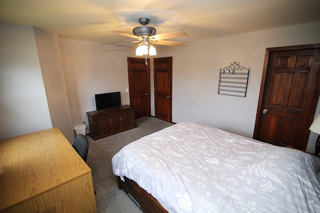 53240 Hemlock Lake Rd, Marcellus, MI 49067 - bedroom with carpet floors and ceiling fan