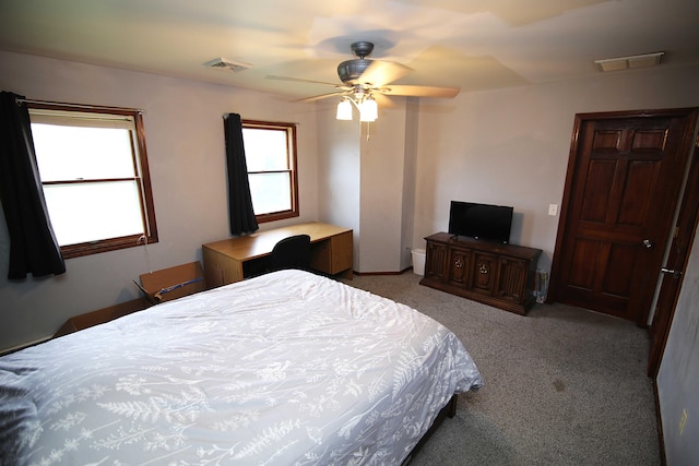 53240 Hemlock Lake Rd, Marcellus, MI 49067 - bedroom featuring carpet floors and a ceiling fan