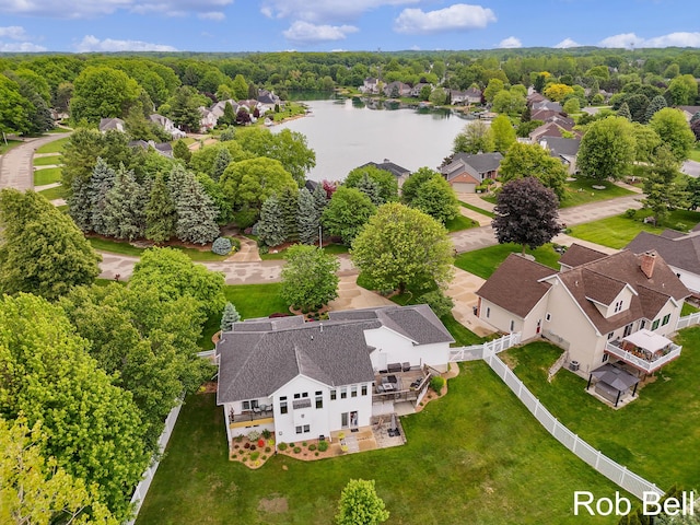 4524 Hidden Ridge Dr, Hudsonville, MI 49426 - aerial view of property and surrounding area featuring a large body of water
