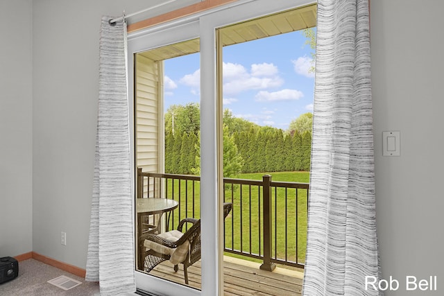 4524 Hidden Ridge Dr, Hudsonville, MI 49426 - doorway featuring plenty of natural light and baseboards