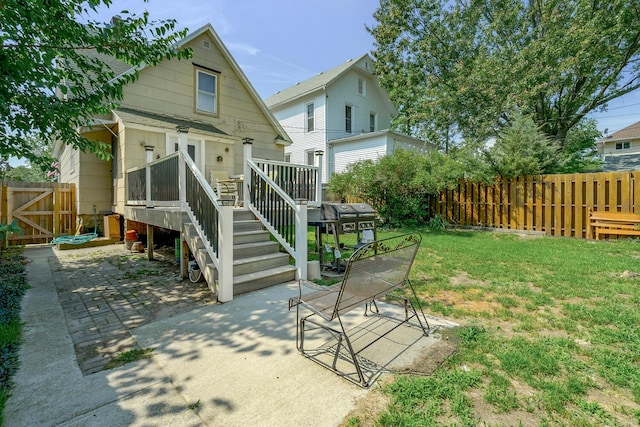 815 Wolcott Ave, Saint Joseph, MI 49085 - rear view of property with a patio