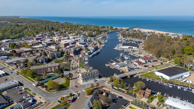 532 Dyckman Ave Unit B1A, South Haven, MI 49090 - aerial view of property's location with a large body of water