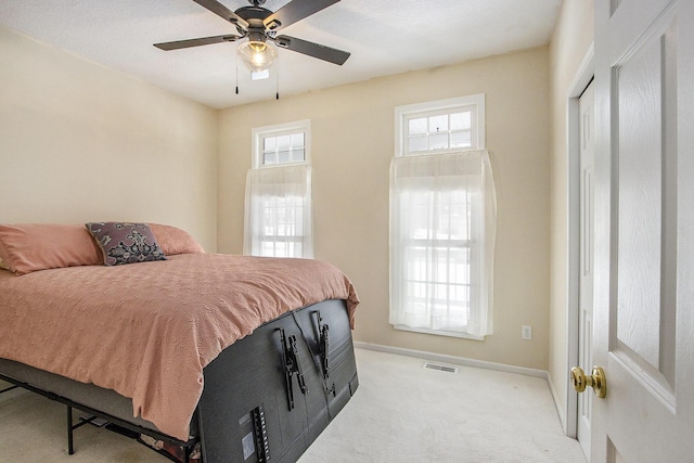 6847 Northstar Ave, Kalamazoo, MI 49009 - bedroom featuring carpet, baseboards, and ceiling fan