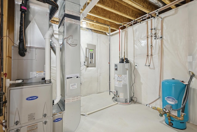 6602 E E Ave, Richland, MI 49083 - utility room featuring gas water heater