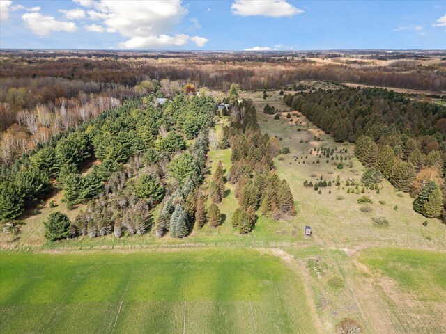 1366 Grow Rd NW, Stanton, MI 48888 - aerial view of property's location with a forest