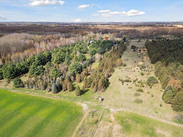 1366 Grow Rd NW, Stanton, MI 48888 - aerial overview of property's location with a forest