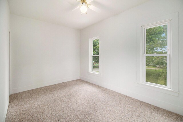501 E Paw Paw St, Paw Paw, MI 49079 - carpeted spare room with ceiling fan and baseboards