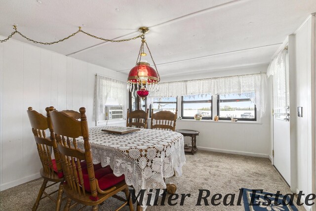 11811 Marsh Rd Unit 10, Shelbyville, MI 49344 - dining space featuring carpet floors, plenty of natural light, baseboards, and cooling unit