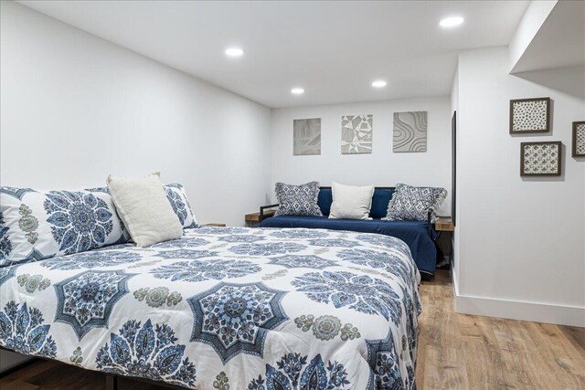 5407 Browntown Rd, Sawyer, MI 49125 - bedroom with wood finished floors, recessed lighting, and baseboards