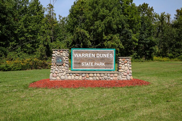 5407 Browntown Rd, Sawyer, MI 49125 - community sign with a lawn