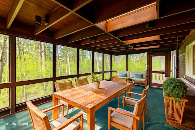 3949 Waldenwood Dr, Ann Arbor, MI 48105 - sunroom with healthy amount of natural light and an outdoor hangout area