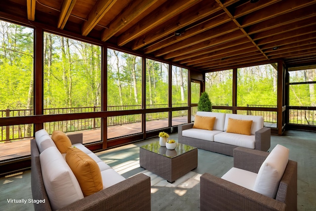 3949 Waldenwood Dr, Ann Arbor, MI 48105 - sunroom with an outdoor hangout area