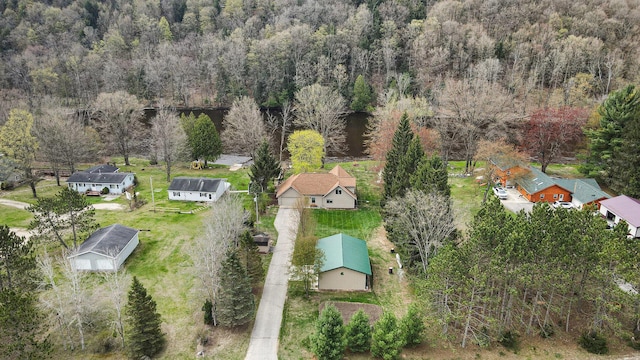 17389 Rapids Dr, Hersey, MI 49639 - drone / aerial view of a heavily wooded area