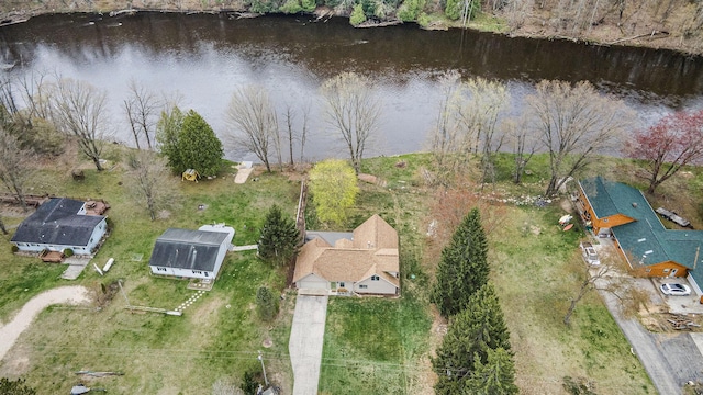 17389 Rapids Dr, Hersey, MI 49639 - aerial view of property and surrounding area with a nearby body of water