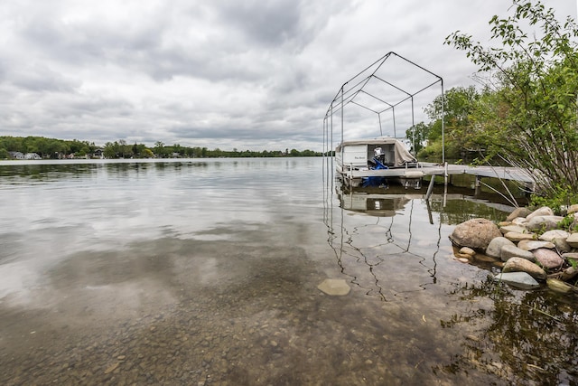 10985 E Pleasant Lake Rd, Manchester, MI 48158 - dock area with a water view and boat lift