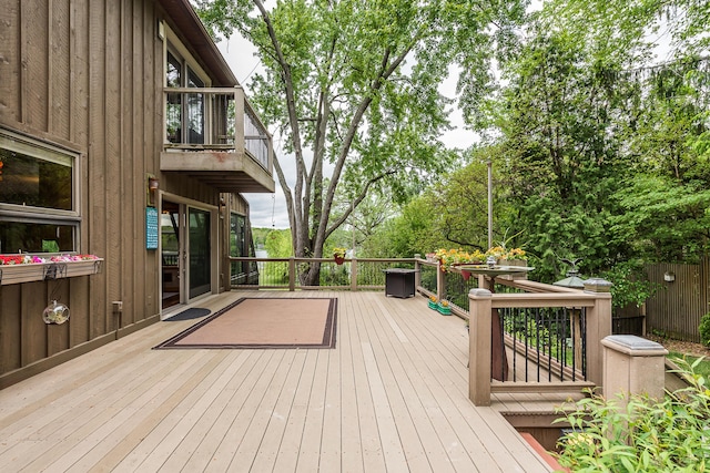 10985 E Pleasant Lake Rd, Manchester, MI 48158 - view of wooden terrace