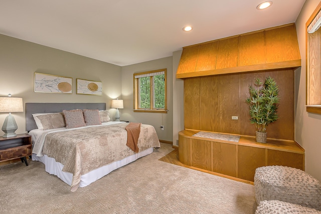 10985 E Pleasant Lake Rd, Manchester, MI 48158 - bedroom with light colored carpet and recessed lighting