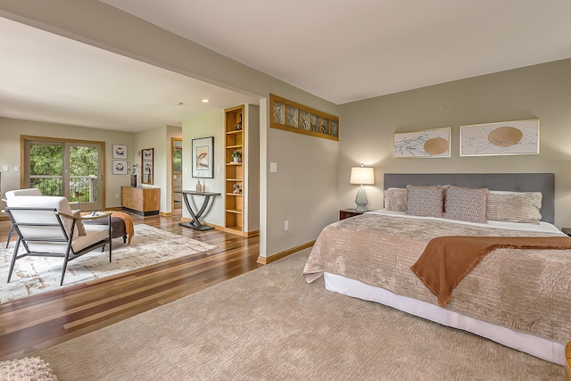 10985 E Pleasant Lake Rd, Manchester, MI 48158 - bedroom featuring wood finished floors, baseboards, and recessed lighting