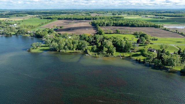 10985 E Pleasant Lake Rd, Manchester, MI 48158 - aerial view of property and surrounding area featuring a nearby body of water and rural landscape