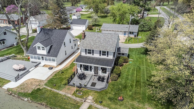 447 Paradise Ln, Horton, MI 49246 - aerial perspective of suburban area
