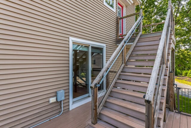 67592 95th Ave, Dowagiac, MI 49047 - view of side of property featuring stairs and a deck