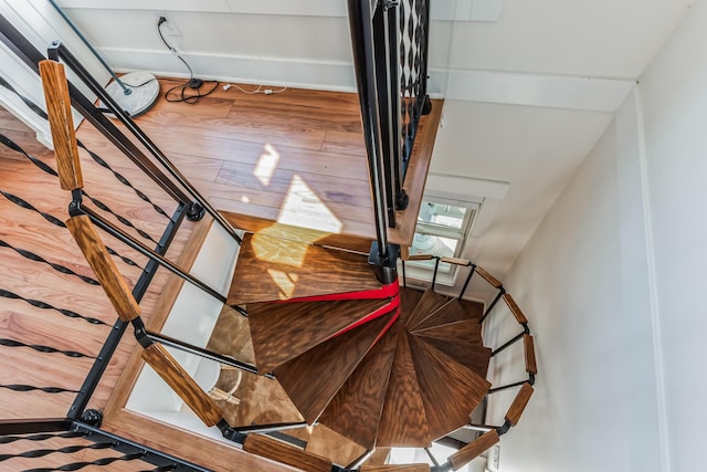 67592 95th Ave, Dowagiac, MI 49047 - stairway with wood finished floors and baseboards