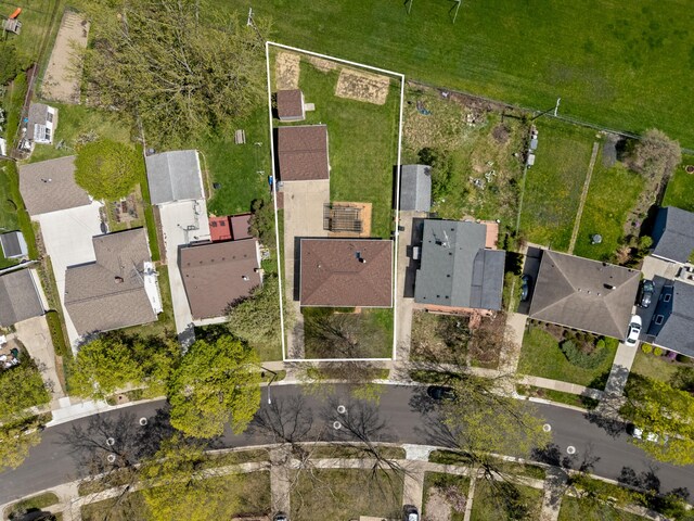 1610 Saunders Cres, Ann Arbor, MI 48103 - birds eye view of property featuring a residential view