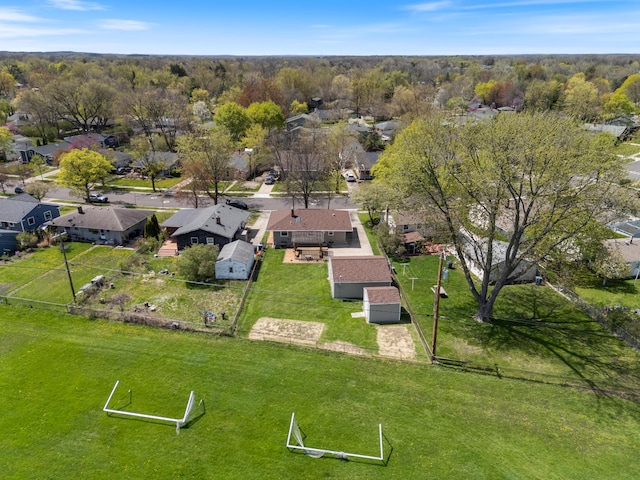 1610 Saunders Cres, Ann Arbor, MI 48103 - drone / aerial view featuring a residential view