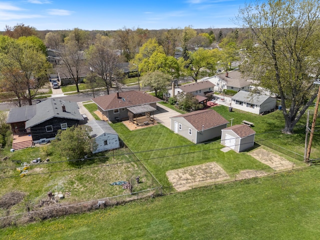1610 Saunders Cres, Ann Arbor, MI 48103 - drone / aerial view with a residential view