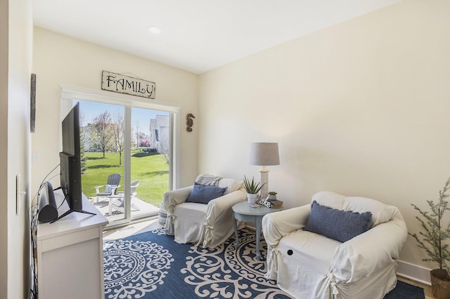 view of sitting room