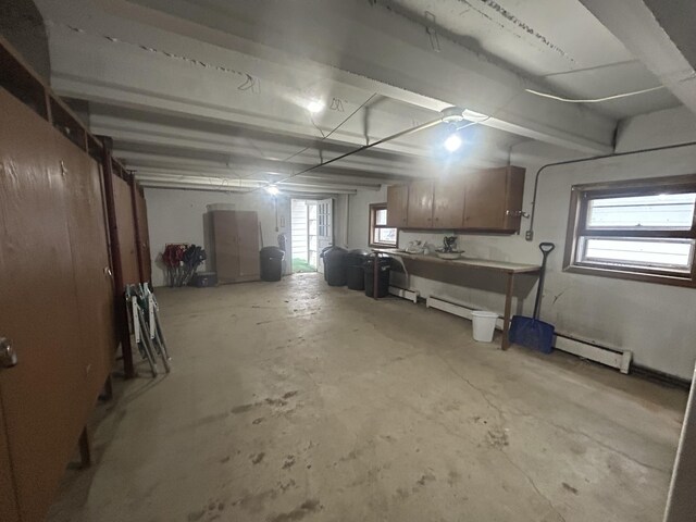 2140 Banner Dr SW, Wyoming, MI 49509 - below grade area with a baseboard radiator