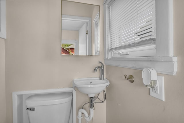 half bathroom with toilet