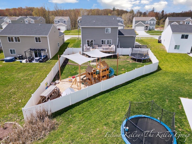 560 Pioneer Trl, Cedar Springs, MI 49319 - bird's eye view featuring a residential view